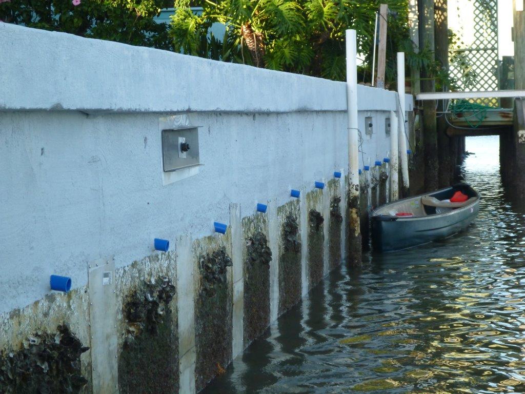 Seawall Drain Installation Seawall Repairs Marco Island Fl